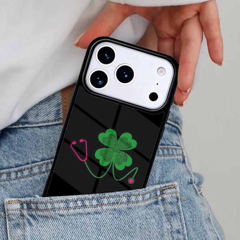 RN Logo Registered Nurse Stethoscope Phone Case for iPhone 17ProMax 12 13 14 15 16e 17 Pro Max Plus Air Cover