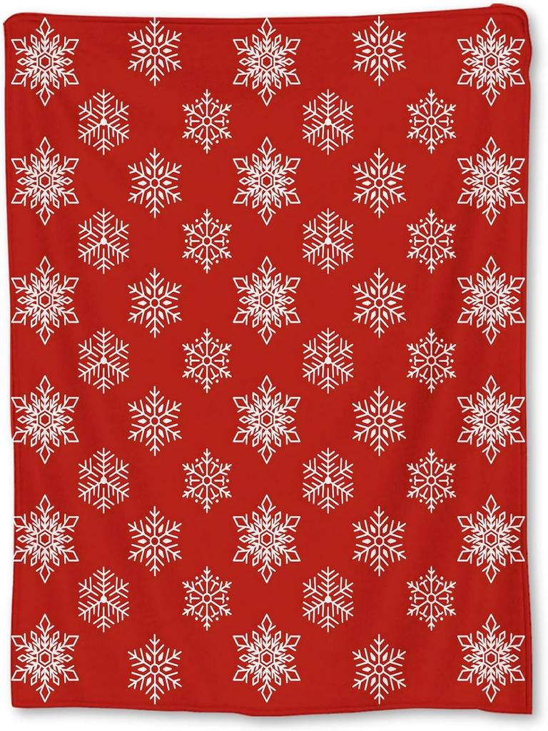 Weihnachten Santa Flanelldecke - Weich, Leicht & Niedlich mit Weihnachtsmann-, Baum- & Zuckerstangen-Designs für Sofa, Bett oder Reise