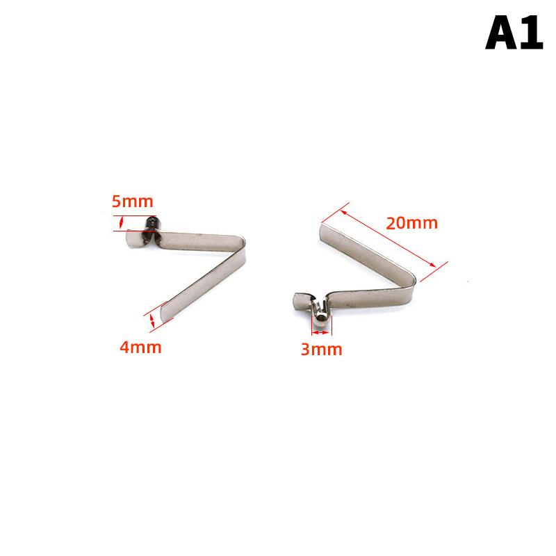 

10Pcs V Snapshot Lock The Kayak Paddle Plate Tent Pole Single/Double-Button Flock Telescopic Positioning Spring Clip 3-5Mm A1