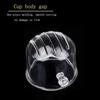 Acrylic Aquarium Feeder Hanging Fish Tank Mini Crystal Pot Polka Water Potted Planting Cylinder Cup Aquarium Decor Accessories