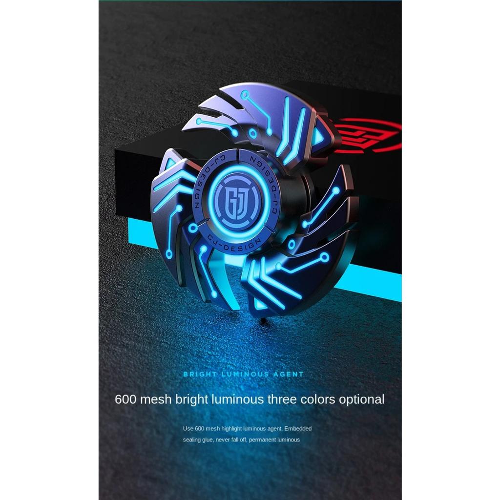 Alloy Metal Fidget Spinner Luminous Spinning Tip Top Antistresse Relieve Stress Reducing Toys Stress Reducing Toys Anxiety Kids