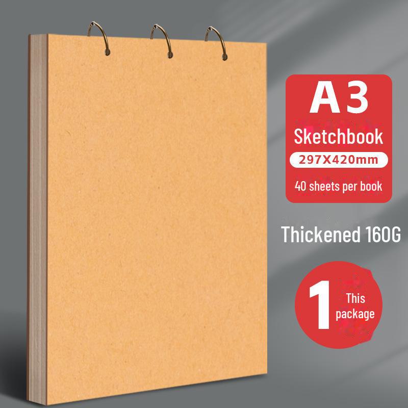 Detachable Loose-Leaf Sketchbook: A5, A4, 32K, 8K, 24K, 4K for Watercolor, Marker, and Kindergarten Art