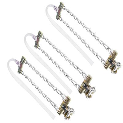 3pcs antiderrapante lama gelo neve corrente de pneu cinto de segurança de inverno para carro caminhão suv