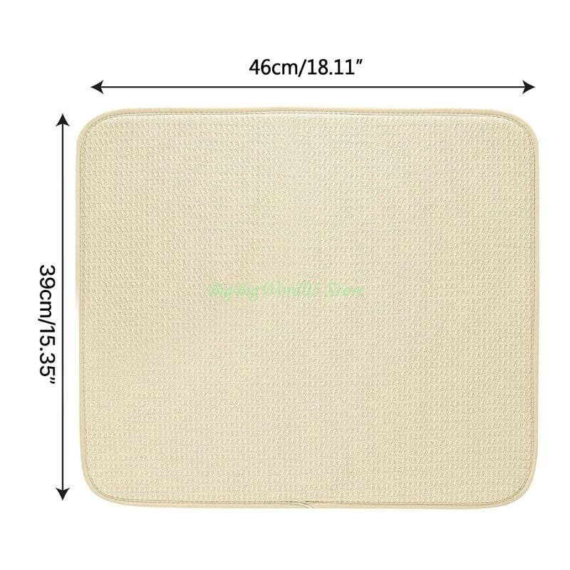 24TE Dish Drying Pad Dish Drying Mat for Kitchen Counter Multifunctional Drying Mat