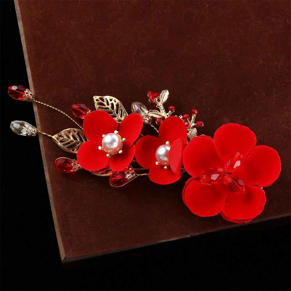 Hair Ornaments Crystal Chinese Hanfu Hair Clips Festival Hairpins Duckbill Clips Women Barrettes