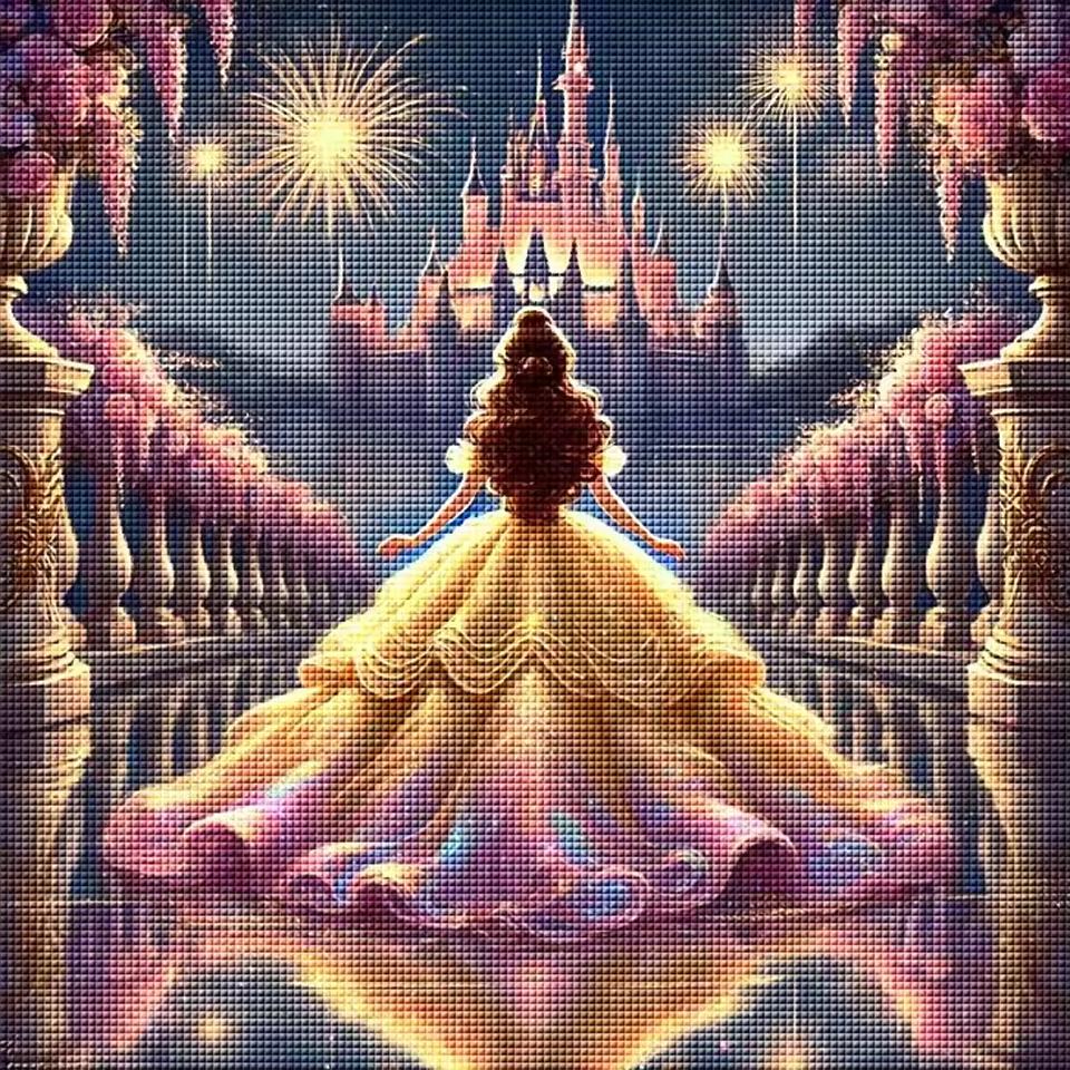 Disney Princesses Diamond Painting Kit 5D DIY Diamond Embroidery Cross Stitch Handmade Art Gift Crafts Home Decor