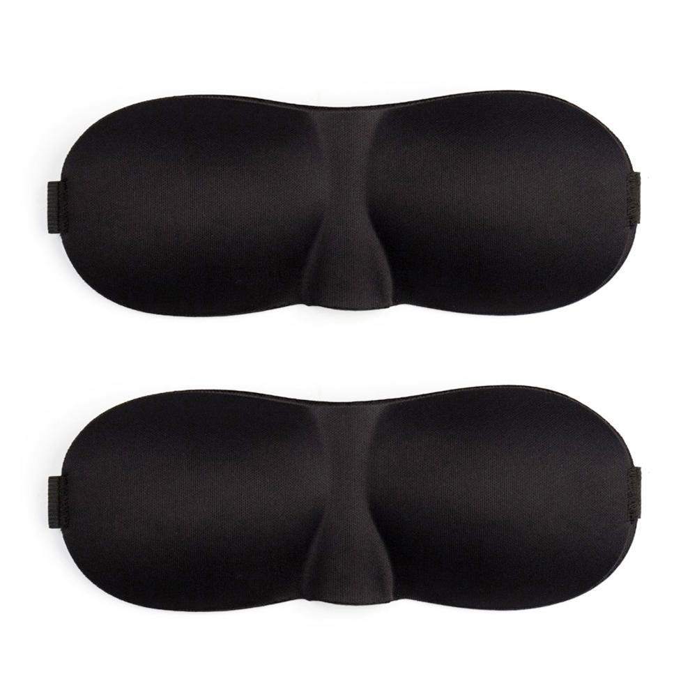 Tcare 2Pc 3D Sleeping Eye Mask Travel Rest Aid Eye Mask Cover Patch Paded Soft Sleeping Mask Blindfold Eye Relax Massage Tool Beauty