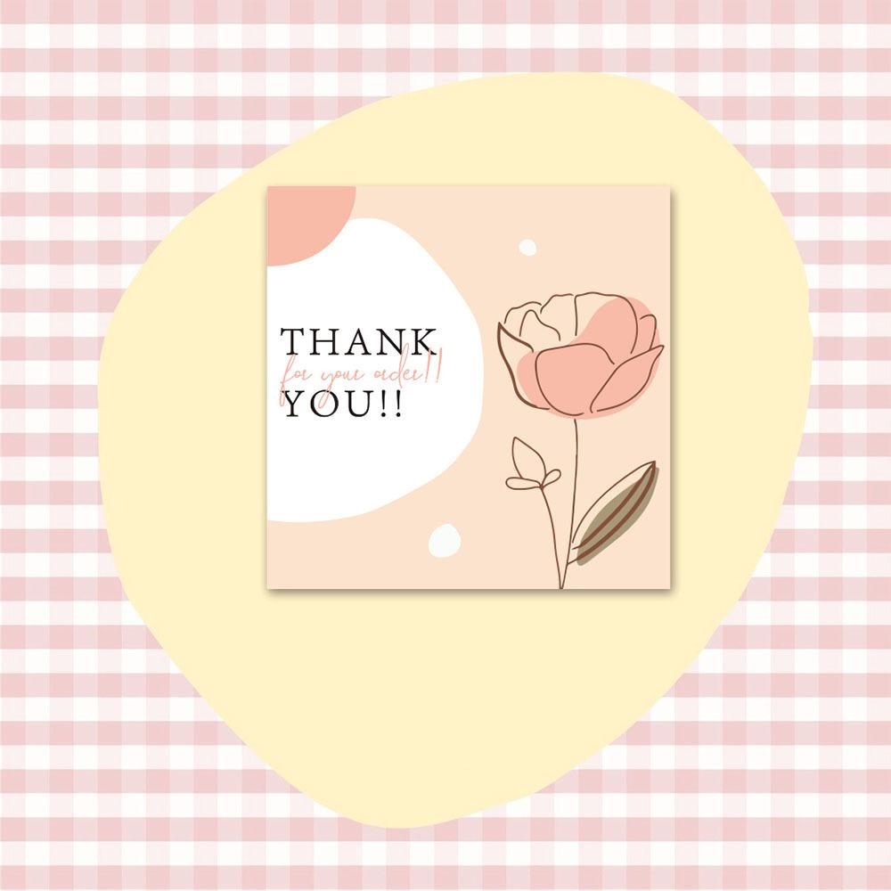 10-50Pcs High-Quality 6*6Cm High-Quality Flower High-Quality Thank High-Quality You High-Quality Cards High-Quality For High-Quality Gift