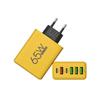 65W Multi-Port Fast Charger with 4 USB & Dual PD for Apple, Huawei, and Android Phones.