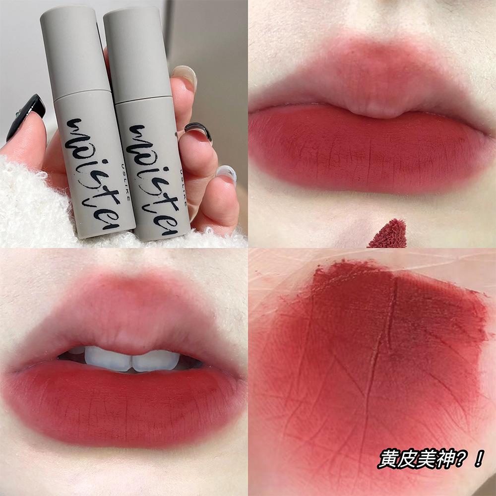 Velvet Matte Lip Glaze Long-Lasting Non-Fade High Pigment Smooth Lipstick for Students Wholesale