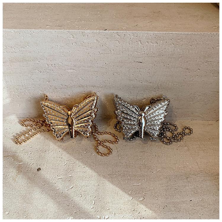 2024 Butterfly Design Rhinestone Mini Handbag for Women