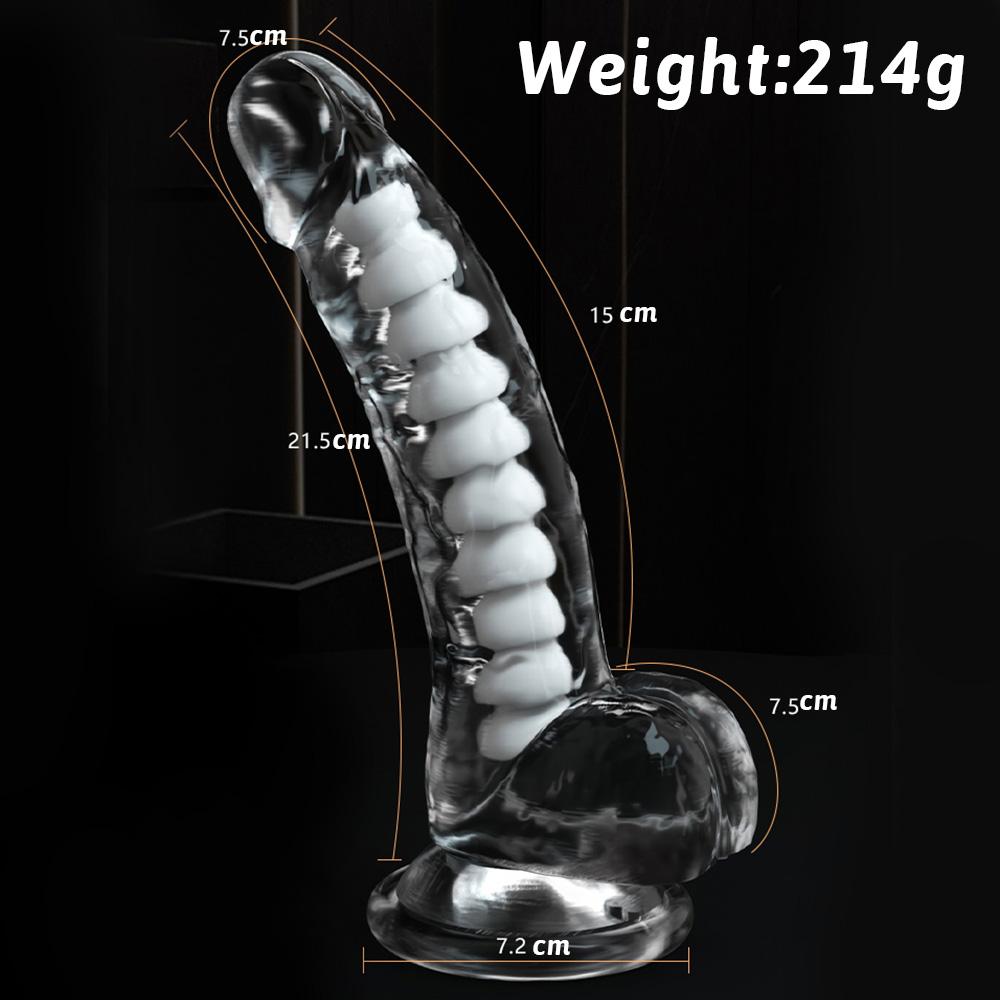 Realistic Dildos for Women Reusable Clear Dildos for G-spot Stimulation Dildos Sex Toys with Suction Cups Female Dildos