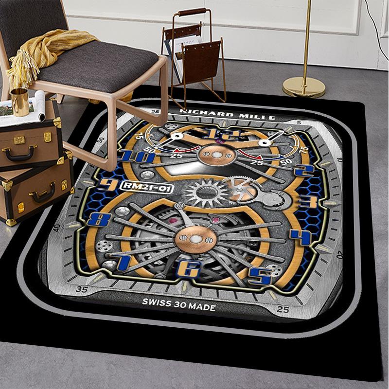 Swiss watch R-Richard Miller printed carpet high-end watch dial floor mat living room sofa room decorative art rugs