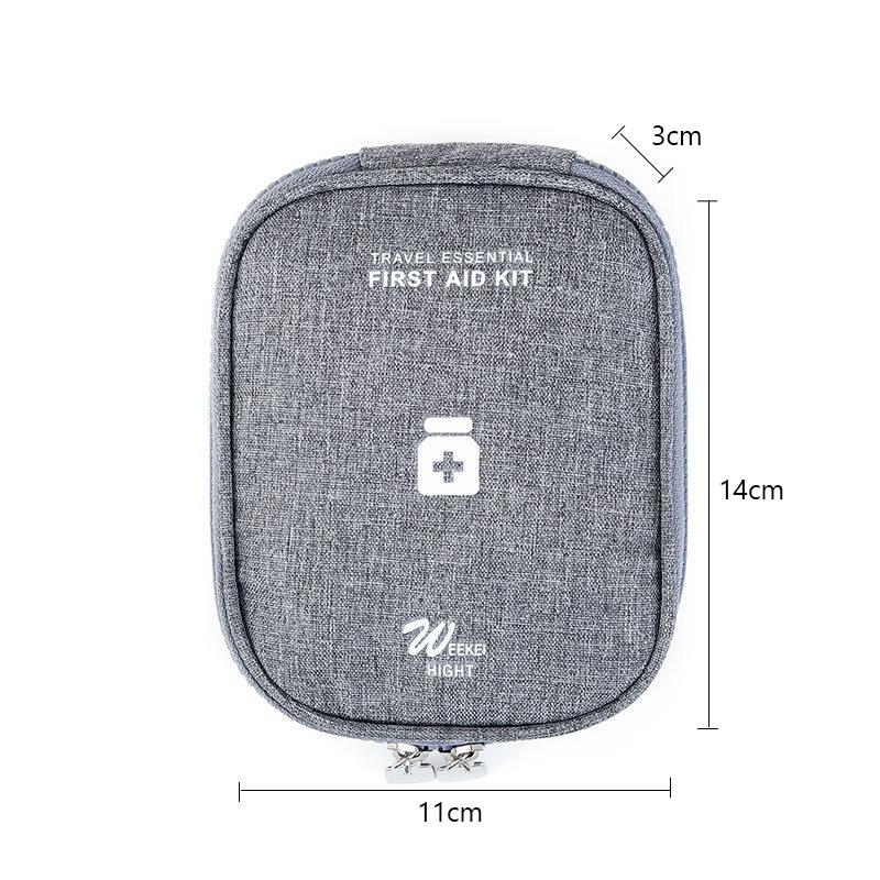 Mini Bärbar Medicin Förvaringsväska Camping Utomhus Resor Första Hjälpen Kit Medicinpåsar Organizer Nödöverlevnadsväska Pillfodral