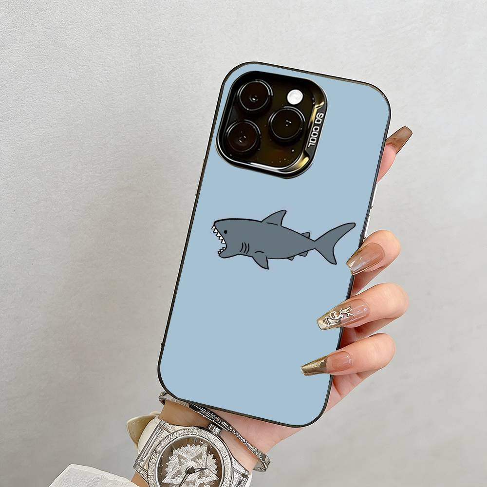 cartoon Phone Case For iPhone 17,16,15,14,13,12,11 Plus,Pro Max,XS,Colored Silver Plated Inside Cover