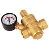 Pressure Reducer, DN15 232PSI Water Pressure Regulator Valve, Brass  Water Pressure Reducer with Gauge for Tap Water, Relief Valves