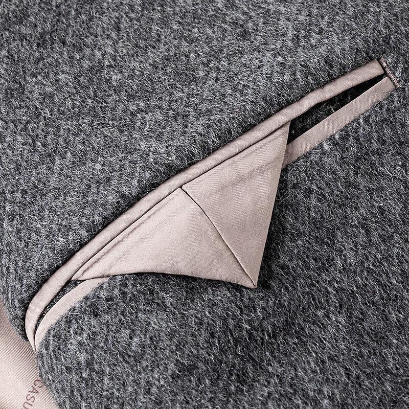 FAPAI Men's 2-in-1 Wool & Goose Down Coat