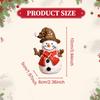 Christmas Snowman Figurine Ornament Holiday Figure Xmas Sculpture for Desktop Party Indoor