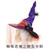Halloween Witch Hat With Spider Embellishments For Party Cosplay And Dark Magic Decor