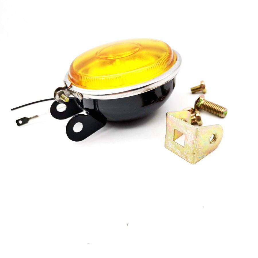 3palcová pracovní svítilna 12V 55W DRL kulatá mlhovka do auta pro denní svícení světle žlutá