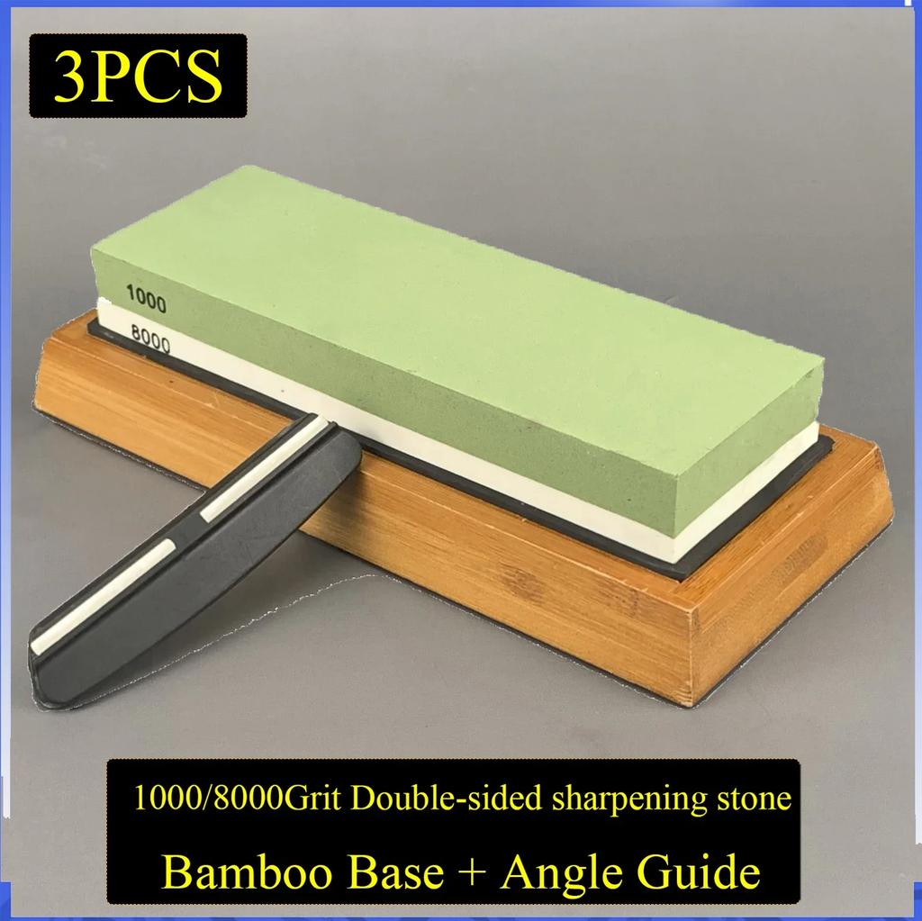 1000 3000 Grit Professional Knife Sharpener Whetstone Grinding Water Stone Knives Sharpening Stone Apex Egde Diamond Bars Set