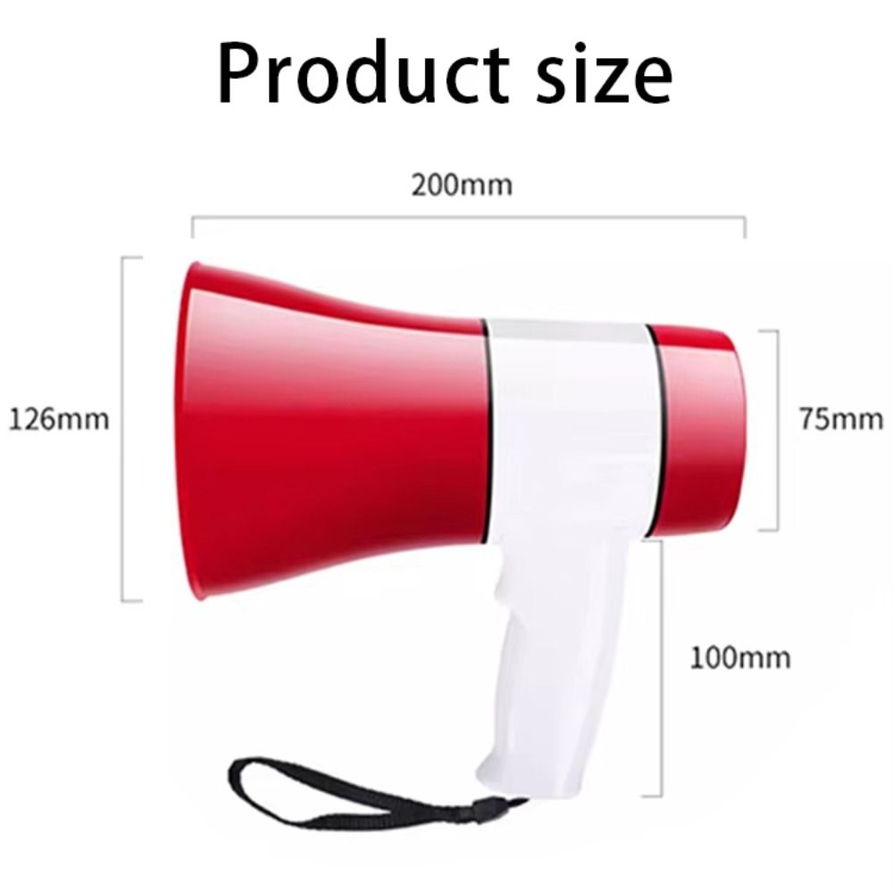 with Voice Recorder Megaphone Speaker Portable Loudhailer Microphone New Handheld Bullhorn