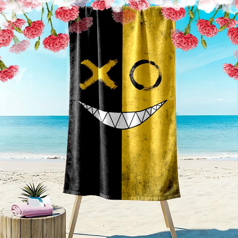 1pc Demon Beach Towel, Soft Beach Towel Suitable for Beach Swimming, Outdoor Camping and Traveling