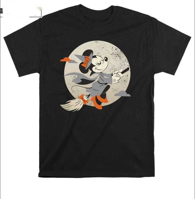Halloween Minnie Mouse Flying Tshirt Unisex 2025 S