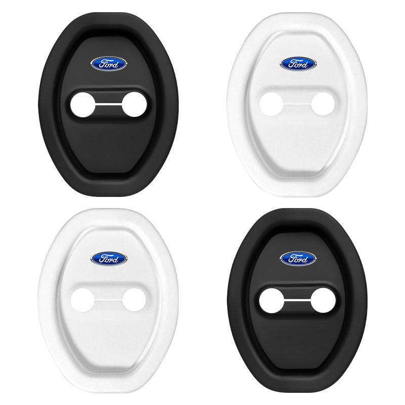 TQ011Car Door Lock Protect Cover Silica Gel Case Accessories For Ford Focus Mondeo Kuga Fiesta MK7 Escort Explorer Edge 2 4 MK2