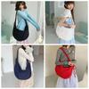Adjustable Polka Dot Nylon Crossbody Bag Drawstring Lightweight Pleated Shoulder Bag Prined Large Capacity Canvas Dumpling Bag