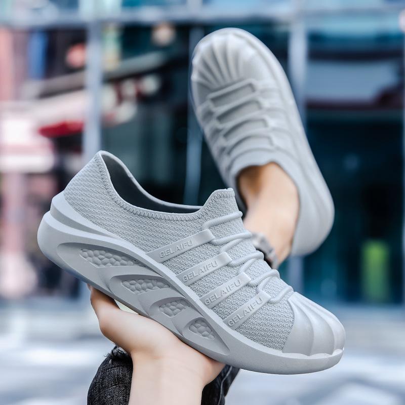 Fashion New Men's PVC Short Tube Boots Solid Color Rain Boots Male Waterproof Fishing Shoes Men Non-slip Work Shoes Outdoors Rainboots