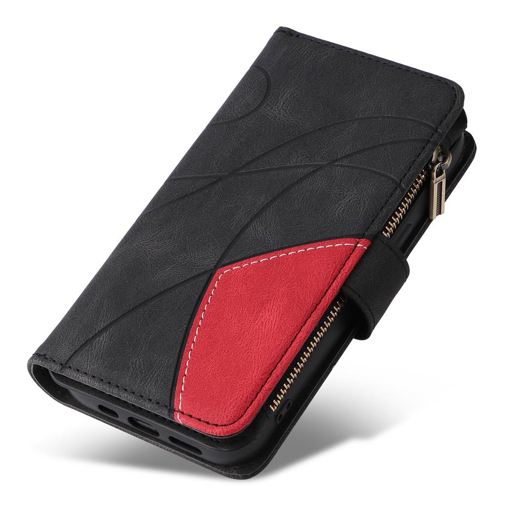For Honor 200 5G Leather Case with Strap Zipper 9 Card Slot Phone Cover Stand
