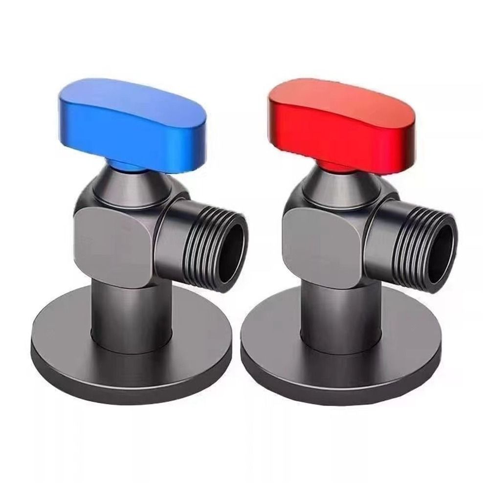 Rot Blau Eckventil Verdicken Badezimmerhahn Ventil Hochwertiges Wasserregelventil Küche