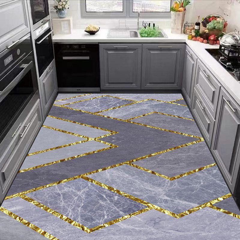 Carpet for Kitchen Pvc Floor Mat Large Size Waterproof Non-slip Carpets Leather Anti-oil Foot Mats Retro Home Decoration Rug