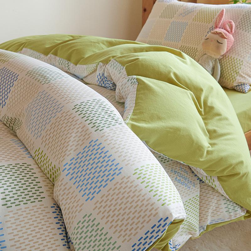 

Pure Cotton Bed Sets for Student Dormitory 4Pcs New Cartoon Printed Skin-Friendly Bedding Sets High-Quality Single Bedclothes 0.9-1.2m 3pcs set