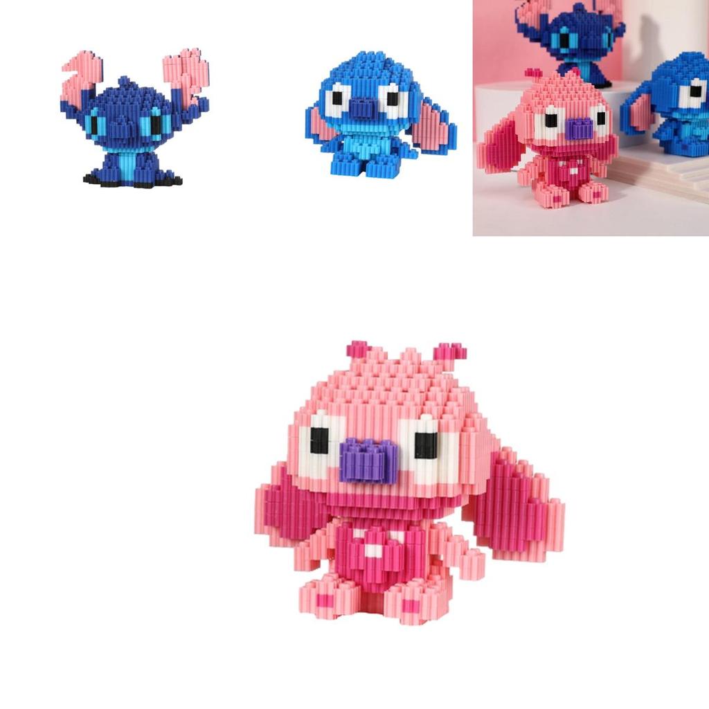 Disney-lilo Stitch Building Block Toy Mini Figure Collection Ornament Kid Gift Birthday