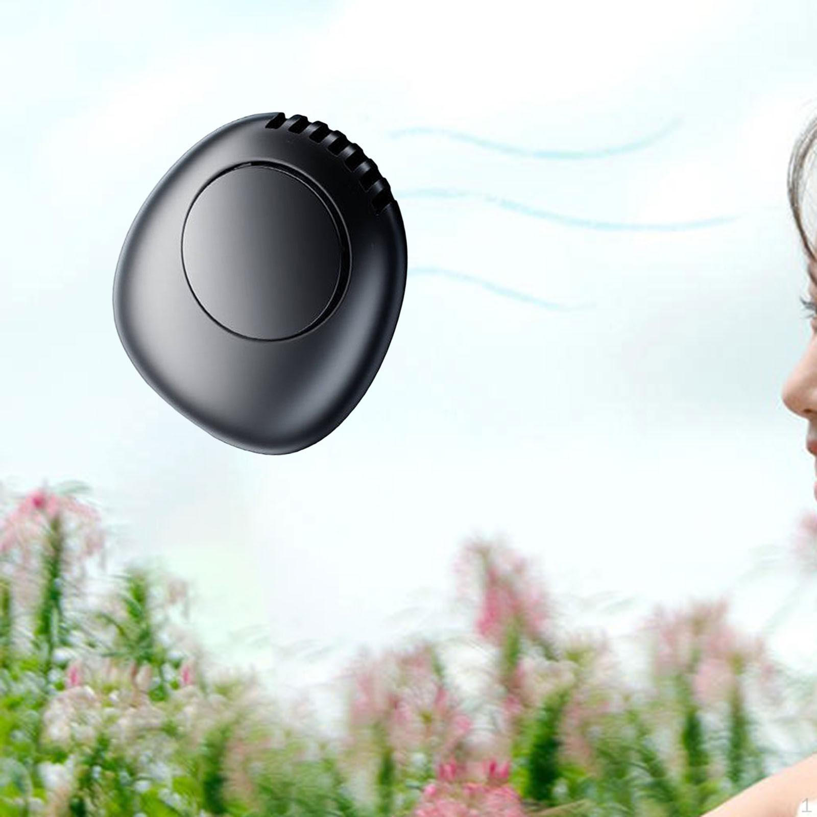 

Fan for Waist Use USB Rechargeable Personal Cooling Device Outdoor Activities чорний