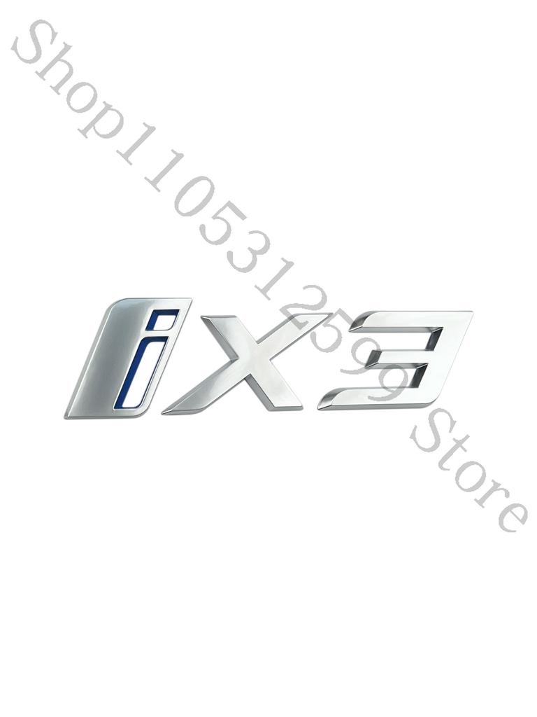 3D ABS Auto Emblem Karosserie Heck Kofferraum Fenster Aufkleber Abzeichen Dekoration Decal Auto Modifikation Für BMW ix3 ix i3 i4 i7 Zubehör