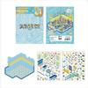 Visual Stacking Three-dimensional Sticker Lemon Shop Miniature Scene Sticker  Children