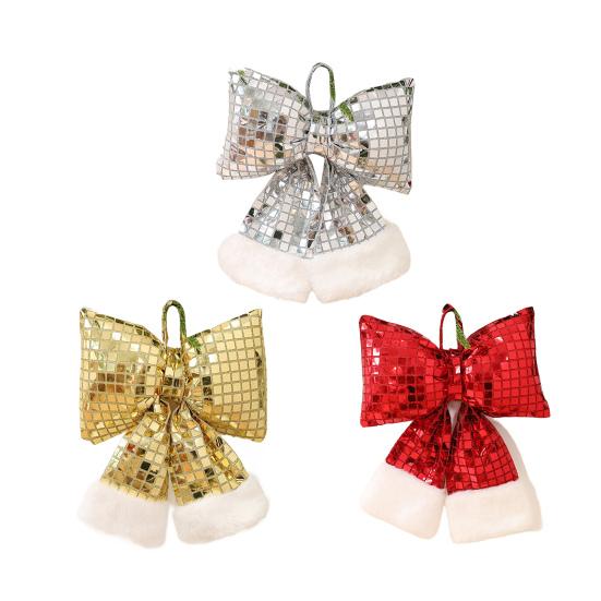 Fundă cu Paiete Umplută Decorațiune de Crăciun Fundă Mare cu Paiete Oglindă Decorațiune Agățată