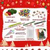 Fenrry Crochet Kit for Beginners Christmas Wreath Adults Knitting Kit with Step-by-Step Video Tutorials Crochet Yarn