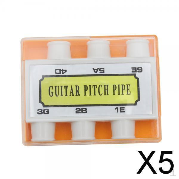 

5xPortable 6 Tones Pitch Pipe Tuner for Guitar Musical Instrument Accessory
