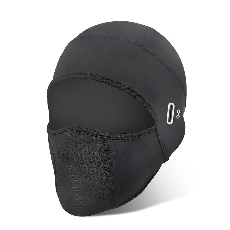 Outdoor sunshade riding headgear ice silk UV protection motorcycle all-inclusive face mask windshield