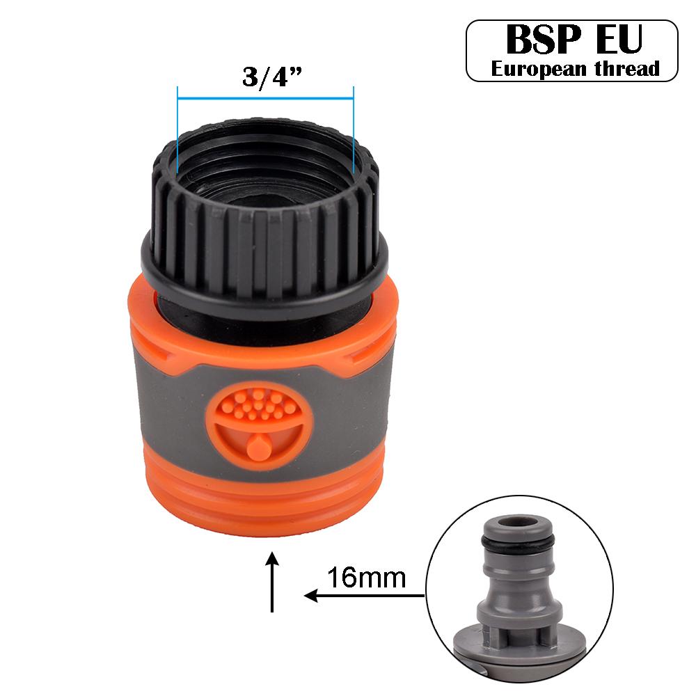 Garden Hose Quick Connector 1/2 3/4 1 Inch Pipe Coupler Stop Water Connector 16/20/32mm Repair Joint Irrigation System Fitting