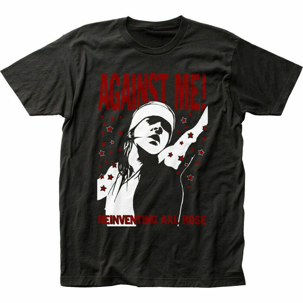 

26 Against Me! Reinventing Axl Rose T Shirt Mens Licensed Rock N Roll Band Black Unisex T-Shirt 5XL різнокольоровий