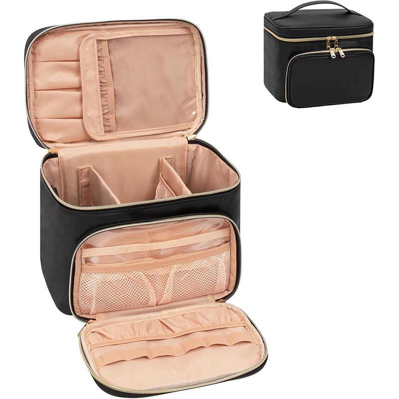 

Stylish New Large Women s Cosmetic Organizer Bag Waterproof PU Makeup Bag Outdoor Travel Cosmetic Bag