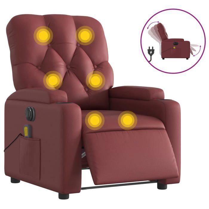 VidaXL Electric Reclining Massage Armchair, Relaxation Chair with Adjustable Backrest and Footrest, Salon Seat 3204769