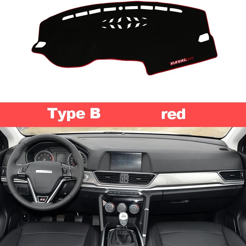 For Haval H6 2017 2018 2019 2020 Car Dashboard Covers Mat Sun Shade Pad Instrument Panel Carpets Anti-UV Interior Accessories