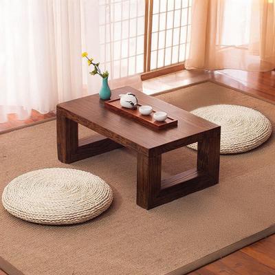 Yousheng Handcrafted Straw Sitting Cushion Japanese Style Handwoven Padded Cushion Rustic Round Seat Cushion for Tatami Meditation Zen Yoga