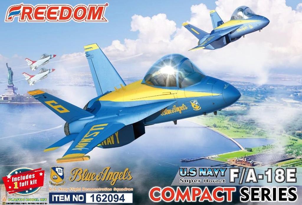Freedom Model Kit Compact Series Blue Angels Plastic Model FRE162094 F/A-18E